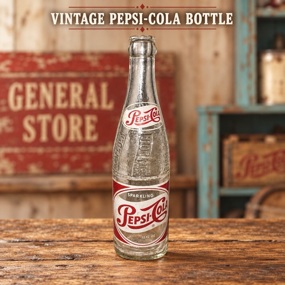 Vintage Sparking Pepsi-Cola 12 Fl. OZ. Bottle Indianapolis, Indiana